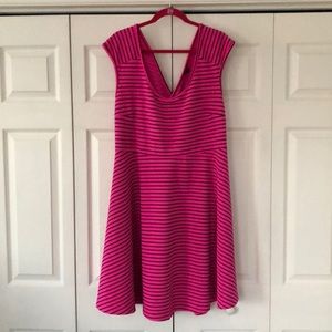 Torrid Pink and Black striped dress